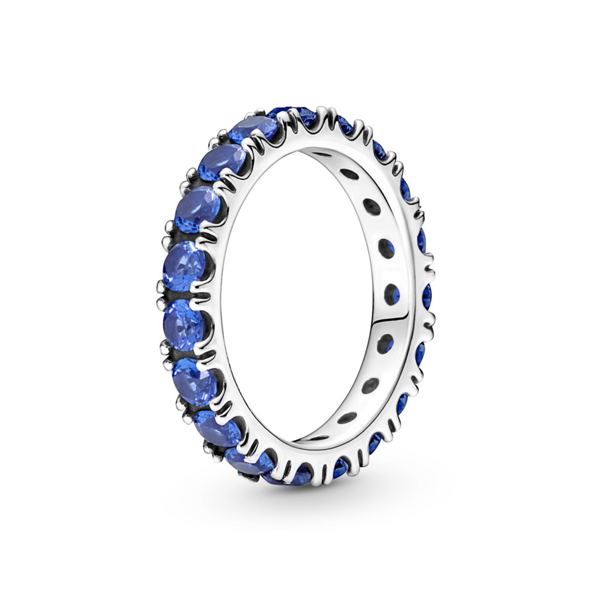 PANDORA prsteň Trblietavý nekonečný modrý rad