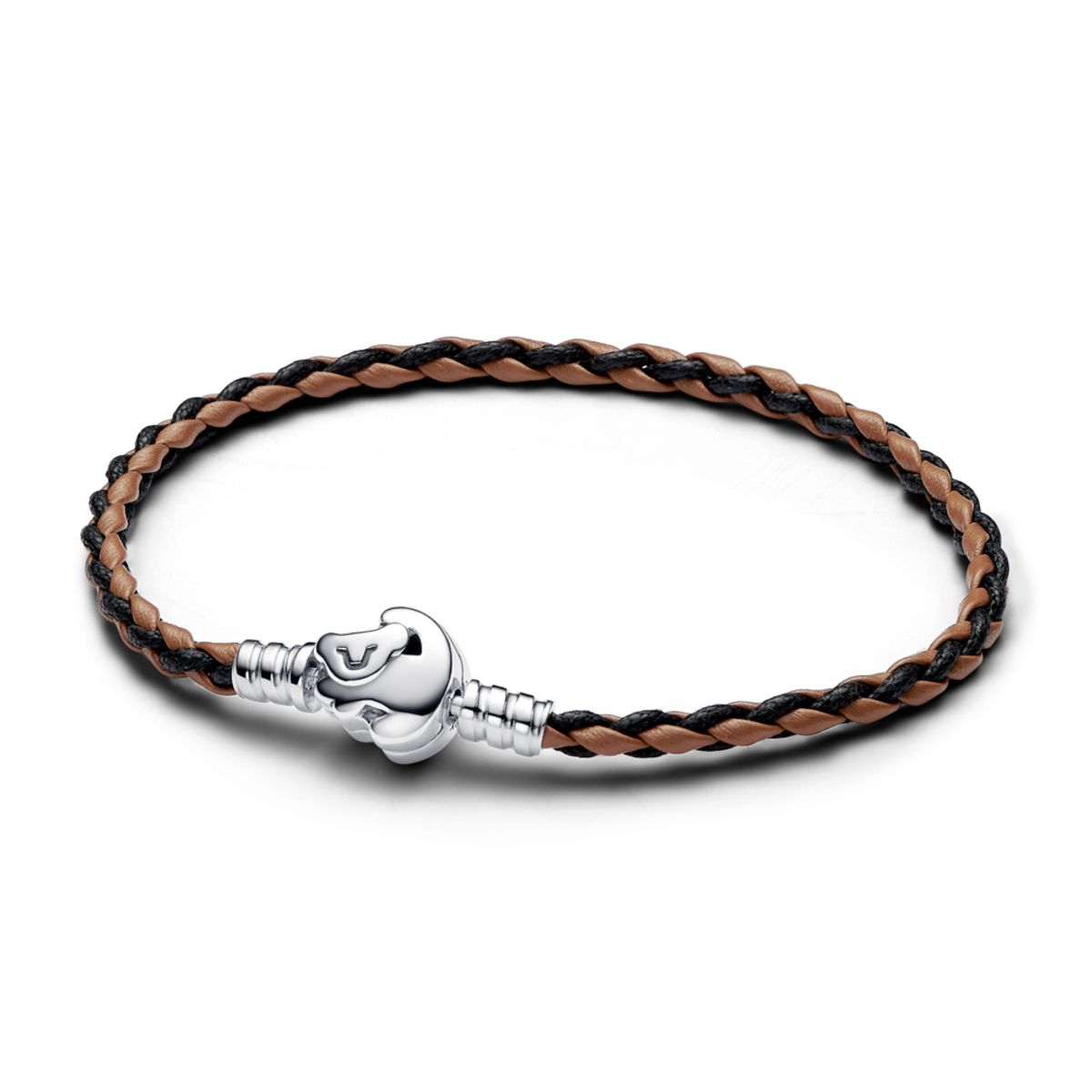 Pandora Prepletaný kožený náramok Pandora Moments so sponou zo série Disney Leví kráľ