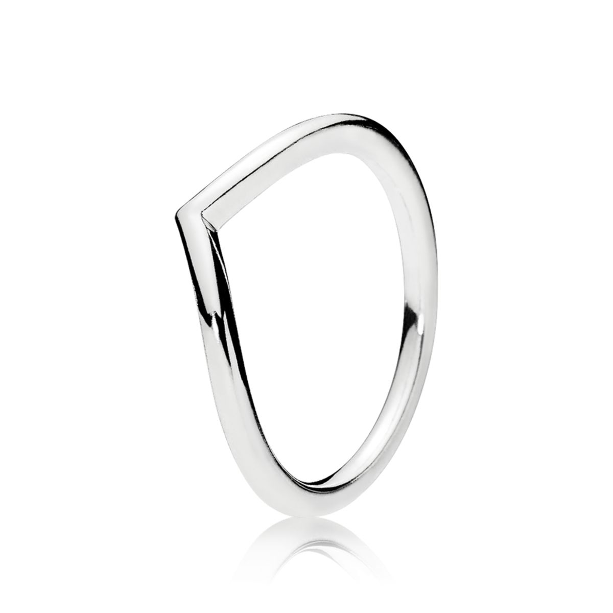 PANDORA prsten Lesklé přání 52