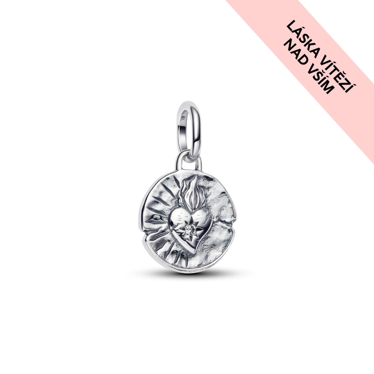 PANDORA Medailónkový prívesok Srdce