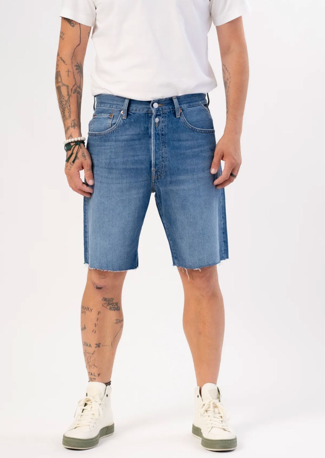 9Z1 ECO PLUS STRAIGHT DENIM ŠORTKY - galerie #3