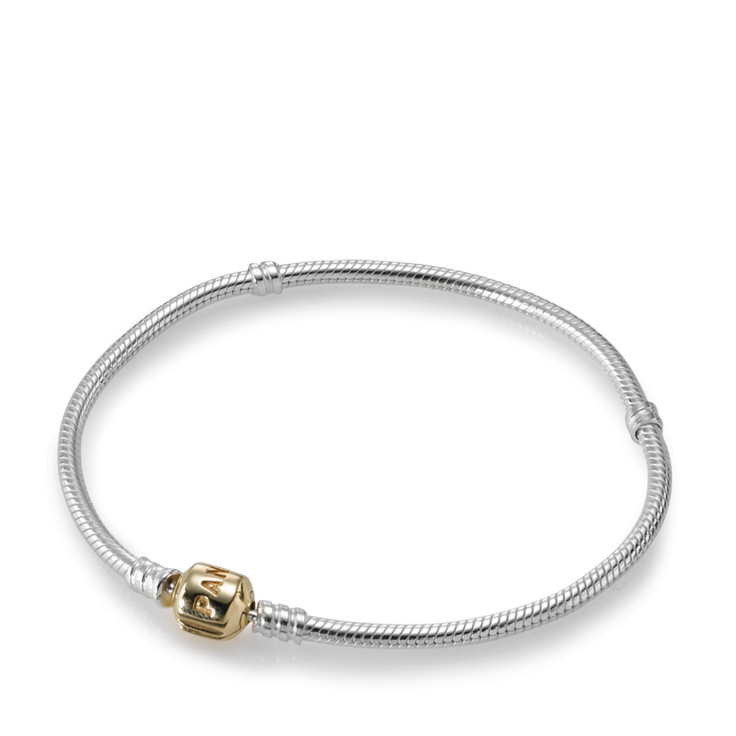 náramek Moments se zlatým zapínáním