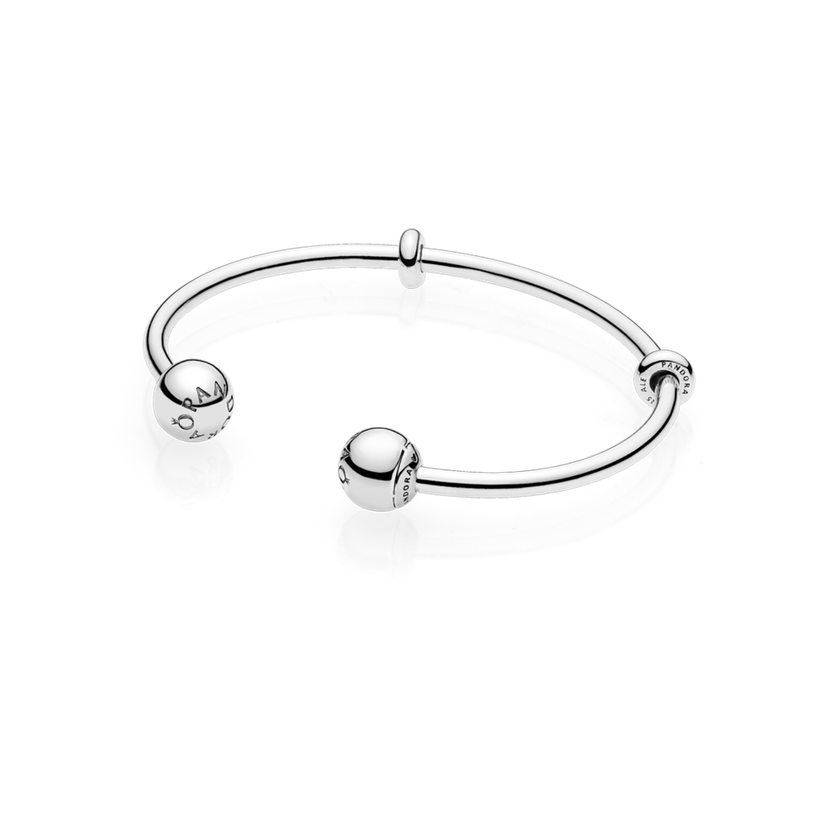 Stříbrný otevřený náramek Moments
