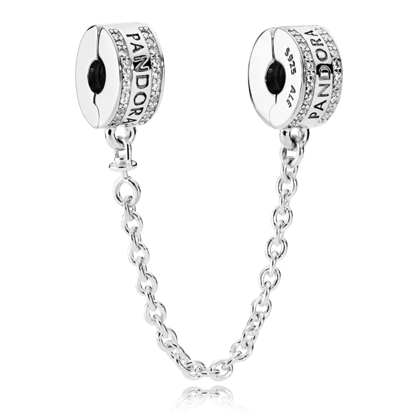 bezpečnostní řetízek s logem PANDORA