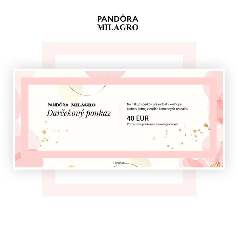 Elektronický darčekový poukaz 40 €