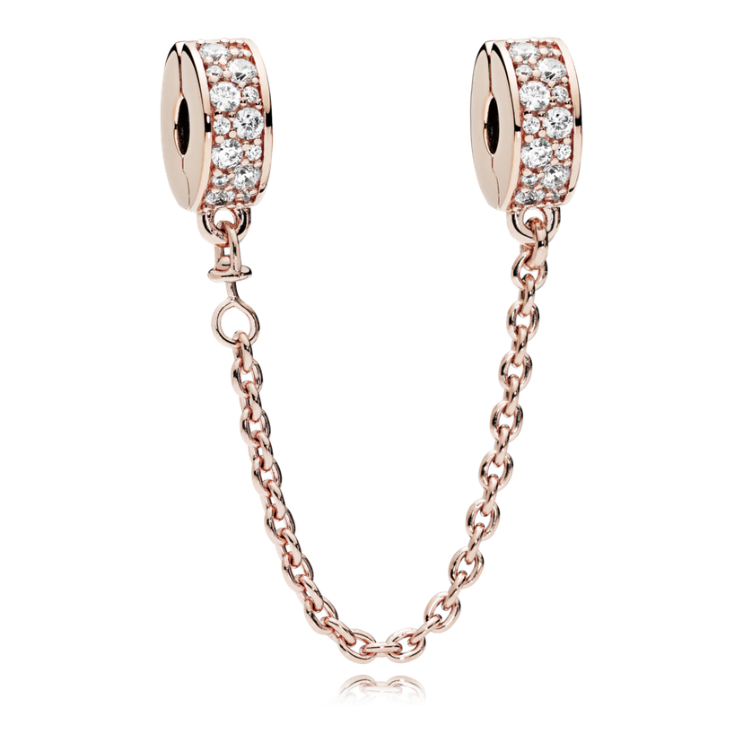 Rose Bezpečnostní řetízek Zářivá elegance 