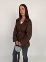 KRÁTKÝ TRENCH KABÁT RELAXED FIT