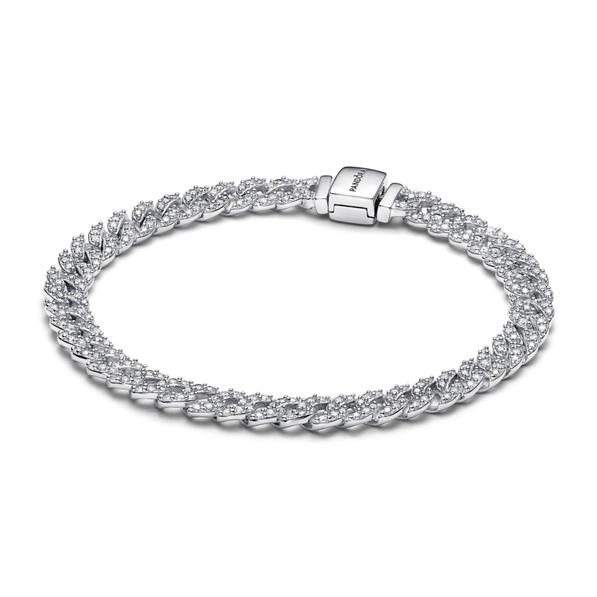 PANDORA řetízkový náramek Timeless pavé 20